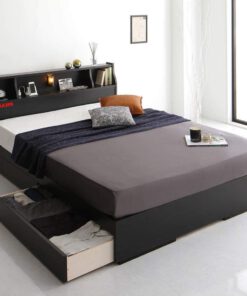 giường ngủ gỗ cn phong cách nhật bản